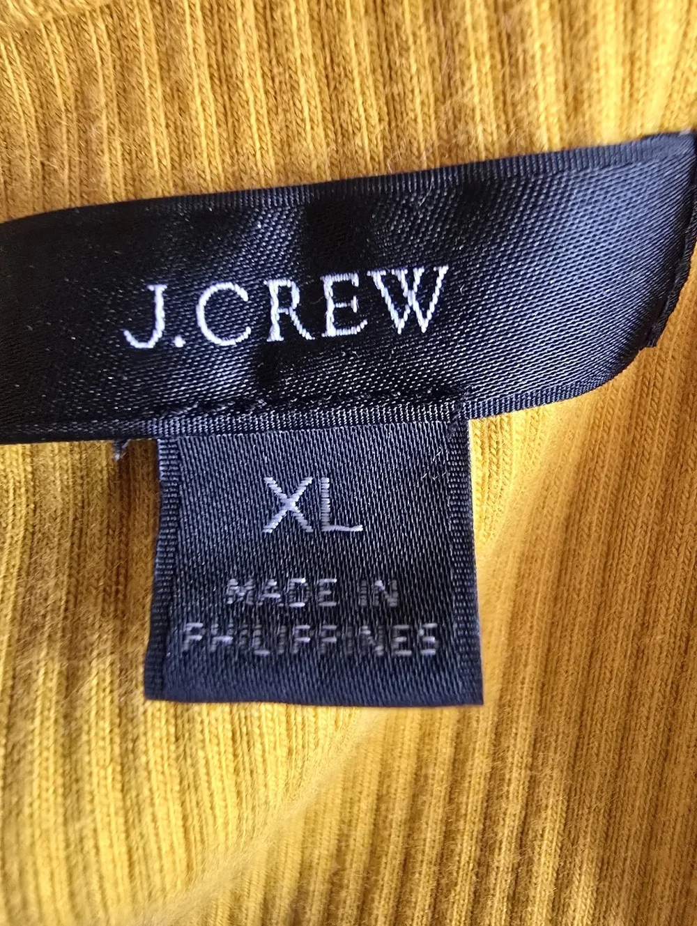 J. Crew Ribbed Halter Crop Top in Mustard  Size XL Summer Festival Boho Vacation